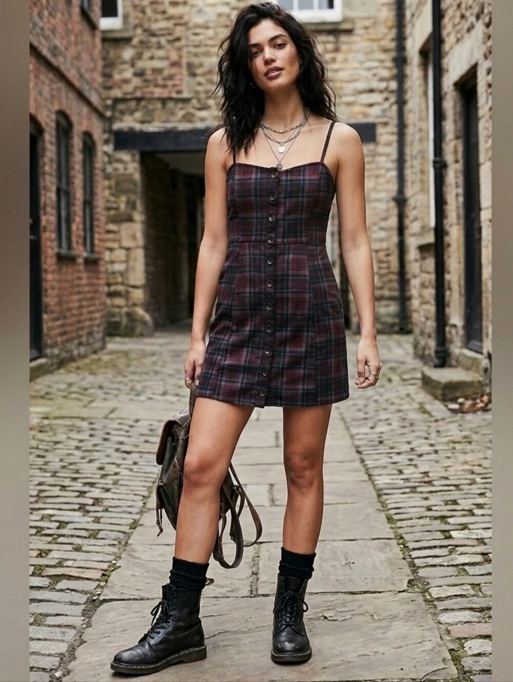 Plaid dress